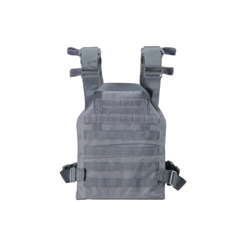 Lancer Tactical Polyester QR Lightweight Tactical Vest - (Grey)