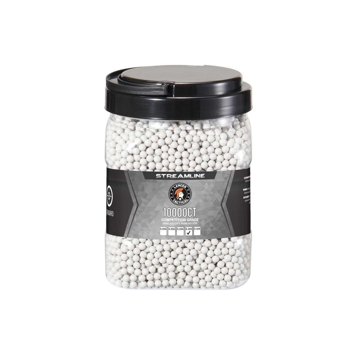 thumbnail image 2 of Lancer Tactical Streamline Competition Grade Airsoft BBS 0.25g-0.32g-Made In Taiwan, BBs - Canada 2 of 13