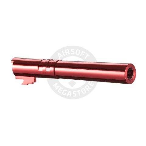 Lancer Tactical Stainless Steel Threaded Outer Barrel for 5.1 Hi-Capa Pistols (Red)