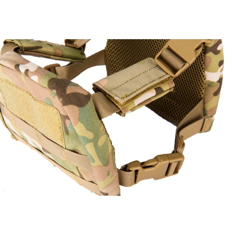 Lancer Tactical 1000D Nylon Children's Tactical Molle Vest w/ Battle Belt [XS] (Camo)