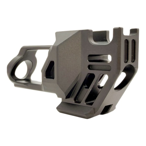 CTM TAC AAP-01 FUKU-2 CNC Aluminum Baby Shark Cutout Compensator with 14mm Adapter for FUKU-2 Long Version GBB Pistols