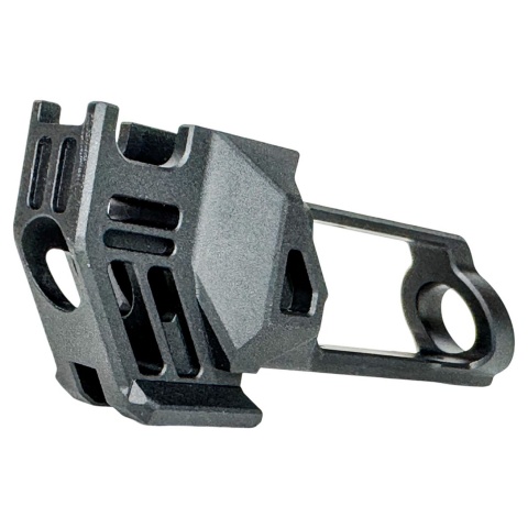 CTM TAC AAP-01 FUKU-2 CNC Aluminum Shark Cutout Compensator with 14mm Adapter for FUKU-2 Long Version GBB Pistols