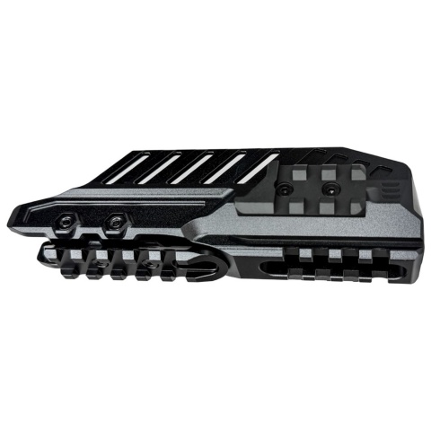 CTM TAC CNC Aluminum Extended Rail Blast Shield Long Type for TM Hi-Capa GBB Airsoft Pistols - (Black)