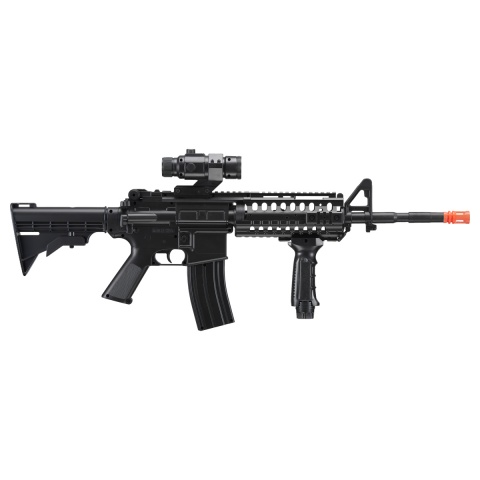 WellFire D96 M4 Carbine Airsoft AEG Rifle w/ Scope and Grip (Color: Black)
