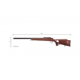 Double Bell VSR-10 Airsoft Bolt Action Sniper Rifle w/ Olympic Stock (Color: Wood)