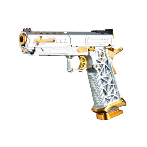 Custom Royal - 5.1 Hi-Capa Gas Blowback Pistol - (Silver/Gold)