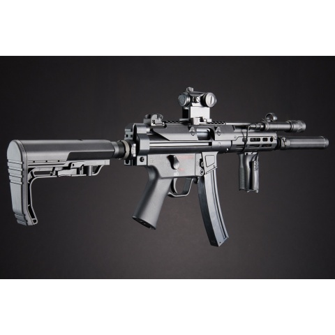 Custom Kobold - Elite Force H&K MP5A5 Metal AEG Airsoft Gun - (Black)