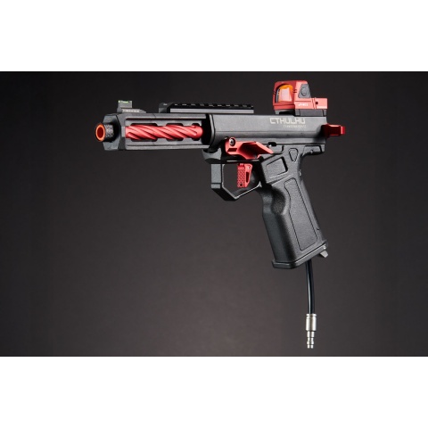 Custom Blackfire - Tandemkross CTHULHU Gas Blow Back Pistol - BLACK/RED