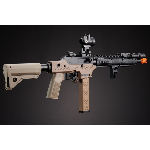 Custom Desert Cage - Vorsk VMP-2M ASSAULT VARIANT GBB Airsoft Rifle Select Fire - (Tan/Black)