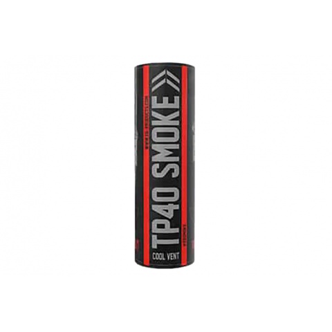 Enola Gaye TP40 Top Pull Black Airsoft Smoke Grenade / Red