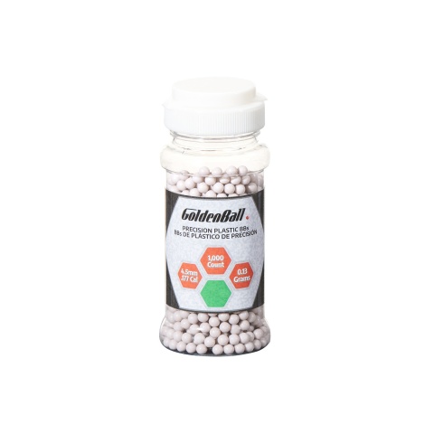 English GoldenBall 1000 Round .13G Premium Grade Outdoor BBs - (White)	