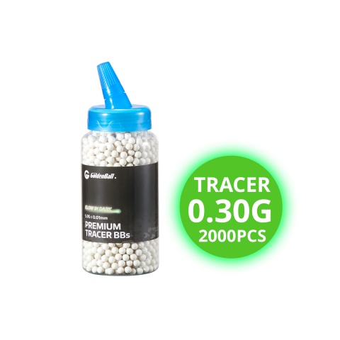 GoldenBall 2000 Round Premium Grade Tracer BBs - (White)