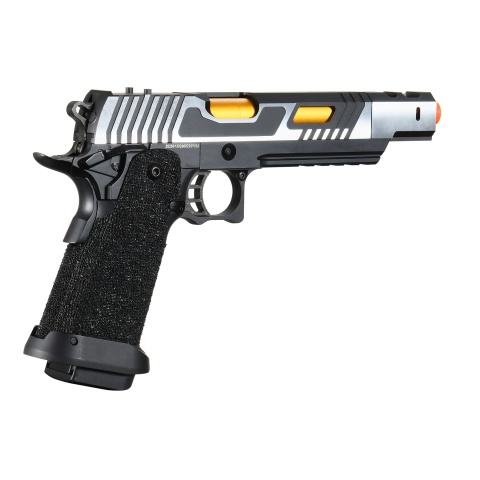 Golden Eagle 3354 Hi-Capa 5.1 Gas Blowback Airsoft Pistol w/ Dual-Tone Slide, Compensator & Hand-Stippled Grip