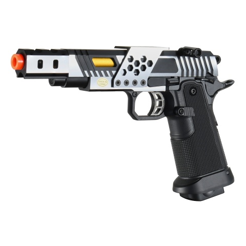 Golden Eagle 3359 Hi-Capa 5.1 Full Metal CNC Gas Blowback Airsoft Pistol - Silver