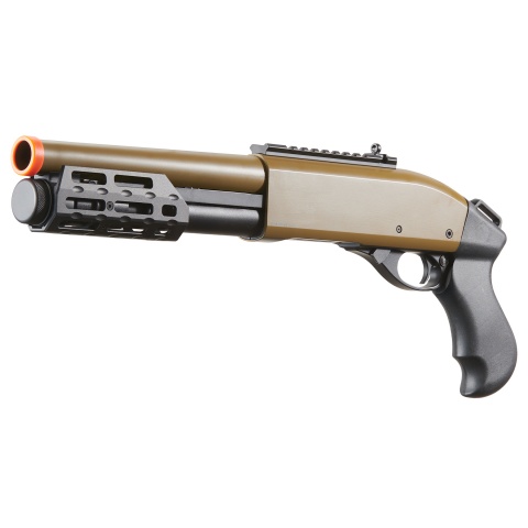 Golden Eagle M8879 3/6-Shot Pump Action Gas Airsoft Sawed-Off Shotgun w/ M-LOK Forend