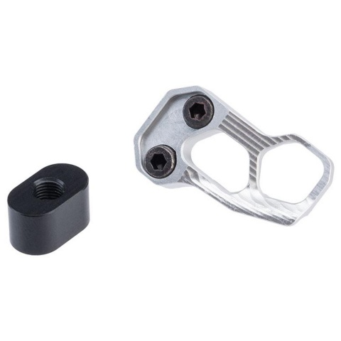 Guns Modify CNC Aluminum Magazine Release Extension For Tokyo Marui MWS M4 M16 GBBR - (Silver)