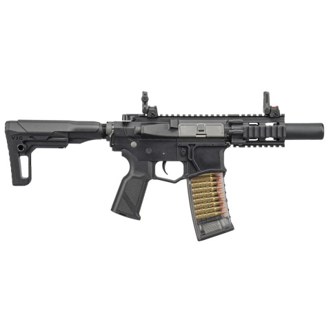 G&G CM16 GMS SBR M4 AEG Airsoft Rifle w/ GATE ASTER  - (Black)
