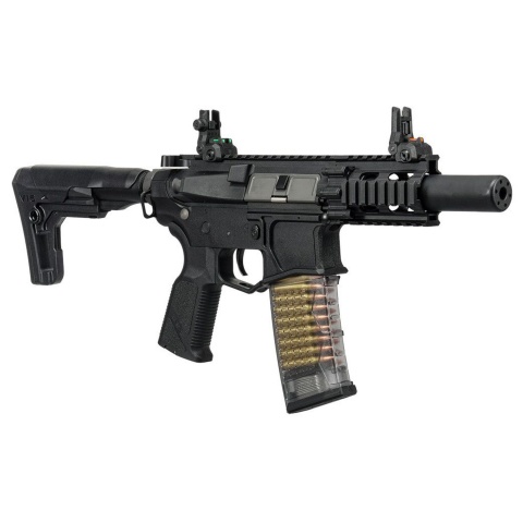 G&G CM16 GMS SBR M4 AEG Airsoft Rifle w/ GATE ASTER  - (Black)