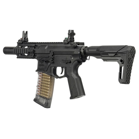 G&G CM16 GMS SBR M4 AEG Airsoft Rifle w/ GATE ASTER  - (Black)