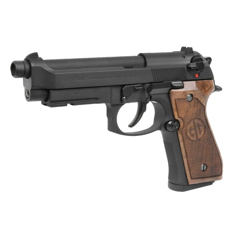 G&G GPM92 GP2 GBB Pistol w/ Walnut Wood Grip, Black