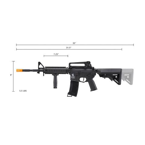 Lancer Tactical Gen 3 M4 SopMod Airsoft AEG Rifle (Color: Black)