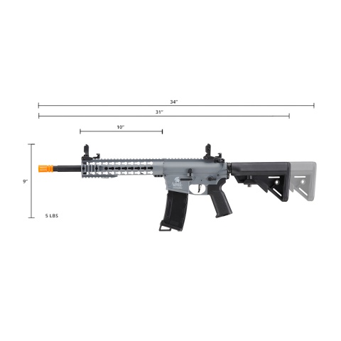 Lancer Tactical Gen 3 Keymod M4 Evo AEG Airsoft Rifle (Color: Gray)