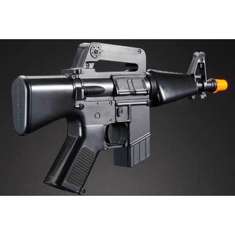 HFC Airsoft Mini Assault Rifle Carbine w/ Carrying Handle - BLACK