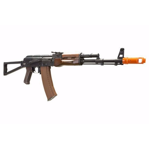 E&L AKS-74N Platinum AEG AK Airsoft Rifle w/ 2.0 ETU MOSFET - Wood and Steel