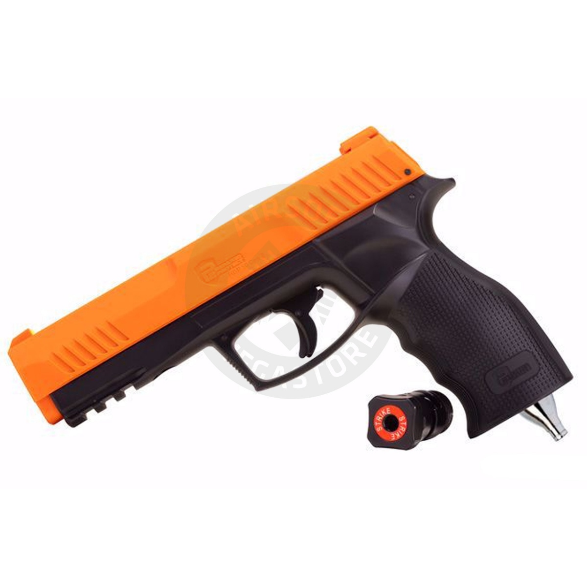 thumbnail interactive-video image 1 of Umarex HDP .50 Cal Target Paintball Marker (Gen2) - 13 Joules / 485 FPS - Semi-Auto, Orange & Black 1 of 3