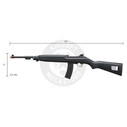UK Arms Airsoft Spring Powered M1 Carbine Rifle  - BLACK