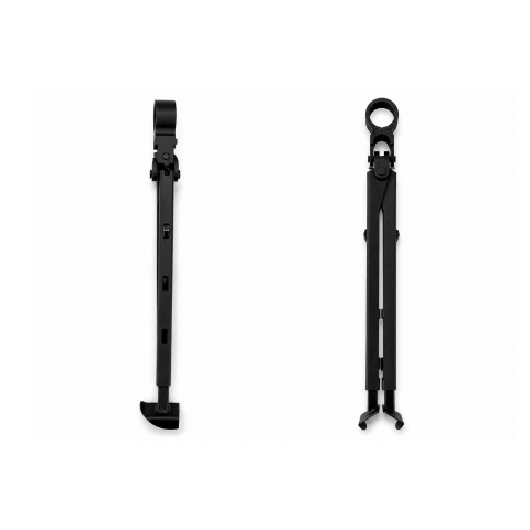 Battle Axe Full Metal Replacement Folding Bipod for MK46 / M249 Airsoft Machine Gun AEG - (Black)
