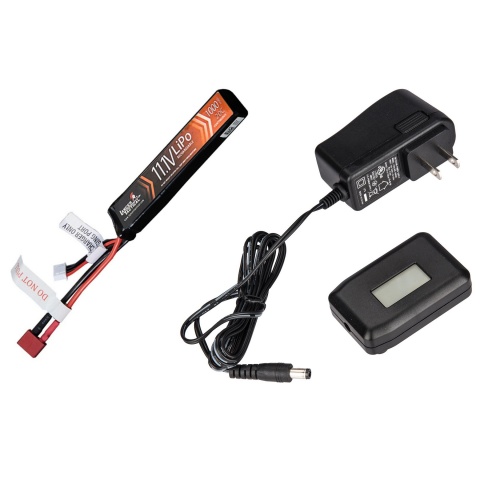 Lipo Battery 11.1V1100 Deans w/ LCD Lipo Charger Bundle