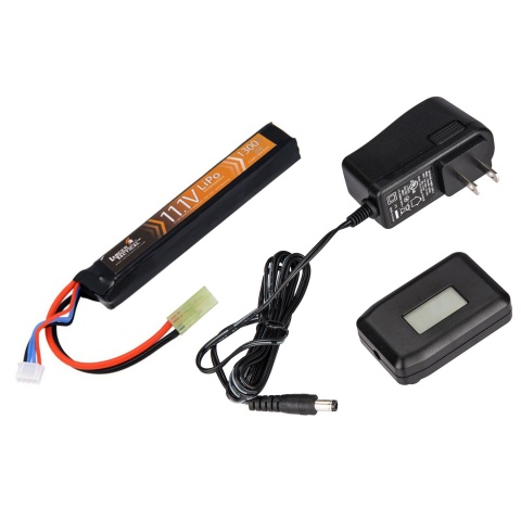 Lipo Battery 11.1V1300 Deans w/ LCD Lipo Charger Bundle