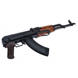 LCT AKMS Steel AK Airsoft AEG Rifle w/ Under Folding Stock (Color: Black & Wood)