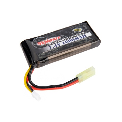 Tenergy High Power 20C 7.4v 1600mAh Mini LiPo Battery