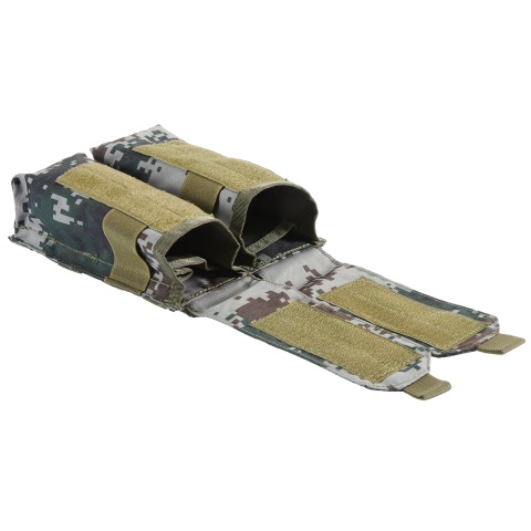 Jagun Tactical Airsoft MOLLE Double Magazine Pouch - PLA TYPE 07