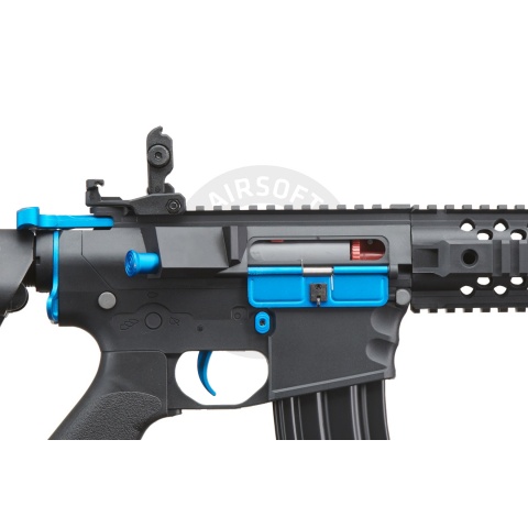 Lancer Tactical Gen 2 M4 Evo Airsoft AEG Rifle (Black & Blue)(No Battery and Charger)