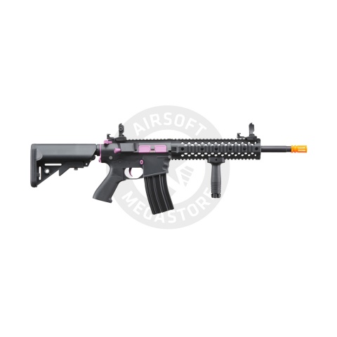 Lancer Tactical Gen 2 M4 Evo Airsoft AEG Rifle (Black & Purple)(No Battery and Charger)