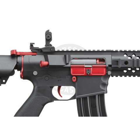 Lancer Tactical Gen 2 M4 Evo Airsoft AEG Rifle (Black & Red)(No Battery and Charger)