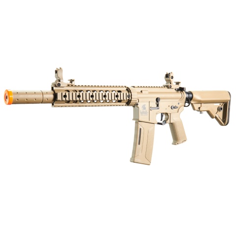 Lancer Tactical Gen 3 Nylon Polymer M4 SD AEG Airsoft Rifle with Mock Suppressor (Color: Tan)