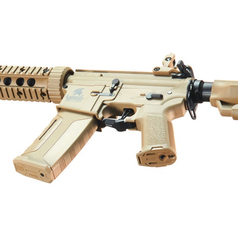 Lancer Tactical Gen 3 Nylon Polymer M4 SD AEG Airsoft Rifle with Mock Suppressor (Color: Tan)