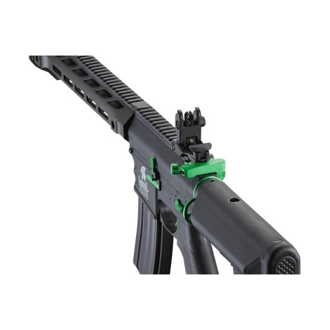 Lancer Tactical LT-25 Gen 2 M4 SPR Interceptor AEG Rifle - Black w/ Green