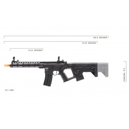 Lancer Tactical Enforcer BLACKBIRD AEG Rifle w/ Alpha Stock [HIGH FPS] - BLACK