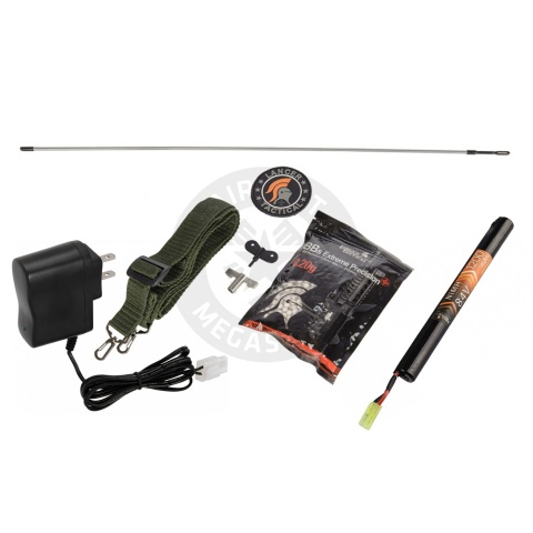 Lancer Tactical Airsoft Full Metal AK-47 AEG w/ LE Stock, Battery & Charger (Color: Black)