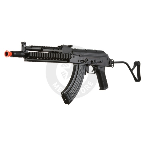 Lancer Tactical AK-Series AK-74M AEG Airsoft Rifle Non ETU w/ Golden Eagle Top Tube/Handguard & SG-11B Mag - (Black)