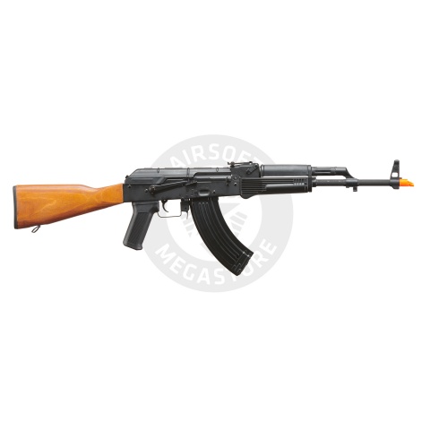 Lancer Tactical AK-Series AK-74M AEG Airsoft Rifle Non ETU w/ Wood Stock & SG-11B Mag - (Black)