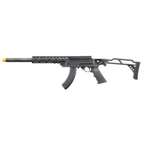 SEAL Airsoft KC02 Long Barrel Folding Stock Gas Blowback Rifle - (Black)