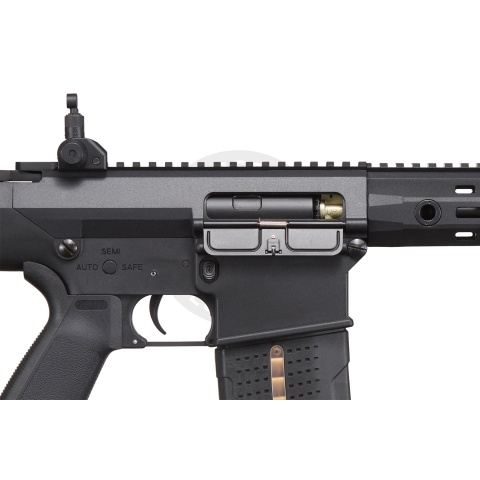 Lancer Tactical Battle X AEG Airsoft Rifle w/ PRS Precision Stock & MLOK Handguard - (Black)