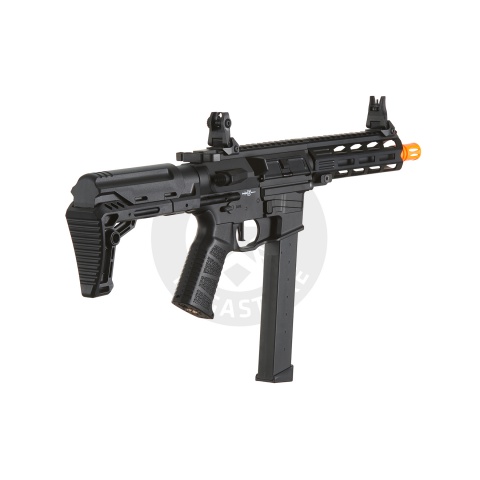 Lancer Tactical Battle X Airsoft AEG Machine Pistol - (Black)