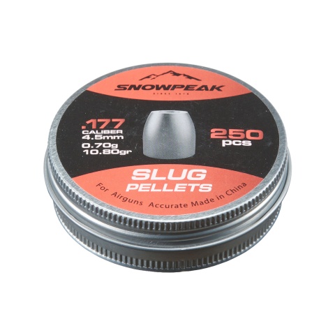 Snowpeak 4.5mm .177 Caliber 0.7g Slug Airgun Pellets - 250 Rounds
